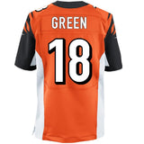 Mens Cincinnati Bengals AJ Green Orange Elite Jersey