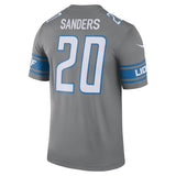 Men's Detroit Lions Barry Sanders Steel 2017 Color Rush Legend Jersey