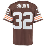 Men's Cleveland Browns Jim Brown Mitchell & Ness Brown Retired Player Jersey