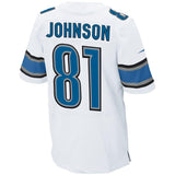 Mens Detroit Lions Calvin Johnson White Elite Jersey