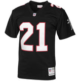 Mens Atlanta Falcons Deion Sanders Mitchell & Ness Black 1992 Retired Player Vintage Jersey