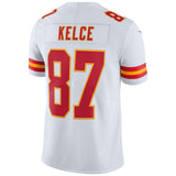 Men's Kansas City Chiefs Travis Kelce  White Vapor Untouchable Limited Player Jersey