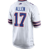 Men's Buffalo Bills Josh Allen White 2018 NFL Draft Pick Game Jersey