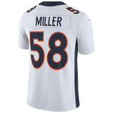 Men's Denver Broncos Von Miller White Vapor Untouchable Limited Player Jersey
