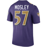 Men's Baltimore Ravens C.J. Mosley Purple Color Rush Legend Jersey