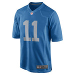 Men's Detroit Lions Marvin Jones Jr Blue Throwback Game Jersey