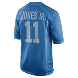 Men's Detroit Lions Marvin Jones Jr Blue Throwback Game Jersey