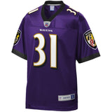 Men's Baltimore Ravens Jamal Lewis NFL Pro Line Purple Retired Player Jersey