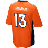 Men's Denver Broncos Trevor Siemian Orange Game Jersey