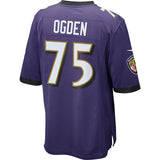 Mens Baltimore Ravens Jonathan Ogden Purple Retired Player Game Jersey