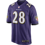 Men's Baltimore Ravens Terrance West  Purple NFL Draft Game Jersey