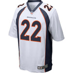 Mens Denver Broncos CJ Anderson  White Game Jersey