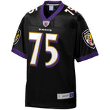Men's Baltimore Ravens Jonathan Ogden NFL Pro Line Black Retired Player Team Color Jersey