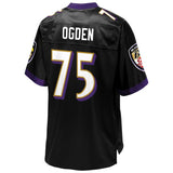 Men's Baltimore Ravens Jonathan Ogden NFL Pro Line Black Retired Player Team Color Jersey