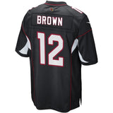 Men's Arizona Cardinals John Brown  Black Game Jersey