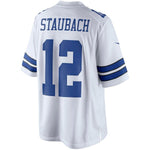 Men's Dallas Cowboys Roger Staubach White Retired Player Limited Jersey