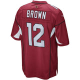 Mens Arizona Cardinals John Brown Cardinal Game Jersey