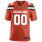 Men's Cleveland Browns Orange Custom Alternate Elite Jersey