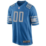 Men's Detroit Lions  Blue Custom Team Color Game Jersey