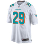 Men's Miami Dolphins Minkah Fitzpatrick White 2018 NFL Draft Pick Game Jersey