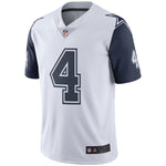 Men's Dallas Cowboys Dak Prescott  White Vapor Untouchable Color Rush Limited Jersey