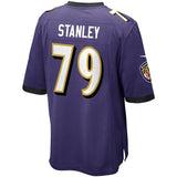 Men's Baltimore Ravens Ronnie Stanley Purple Game Jersey