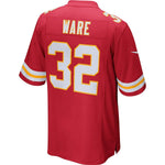 Men's Kansas City Chiefs Spencer Ware Red Game Jersey