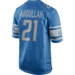 Men's Detroit Lions Ameer Abdullah Blue Game Player Jersey