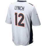 Men's Denver Broncos Paxton Lynch White Game Jersey