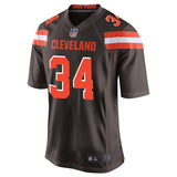 Men's Cleveland Browns Isaiah Crowell Brown Game Jersey