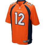 Men's Denver Broncos Paxton Lynch  Orange Game Jersey