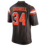 Men's Cleveland Browns Isaiah Crowell Brown Game Jersey