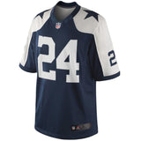 Mens Dallas Cowboys Morris Claiborne Navy Blue Throwback Limited Jersey