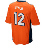 Men's Denver Broncos Paxton Lynch  Orange Game Jersey