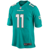 Men's Miami Dolphins DeVante Parker Aqua Game Jersey