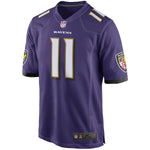 Men's Baltimore Ravens Kamar Aiken Purple Game Jersey