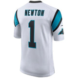 Men's Carolina Panthers Cam Newton White Classic Limited Player Jersey