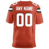 Men's Cleveland Browns Orange Custom Alternate Elite Jersey