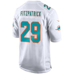 Men's Miami Dolphins Minkah Fitzpatrick White 2018 NFL Draft Pick Game Jersey