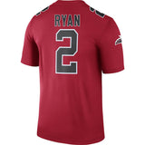 Men's Atlanta Falcons Matt Ryan Red Color Rush Legend Jersey