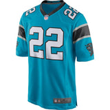 Men's Carolina Panthers Christian McCaffrey  Blue Game Jersey