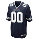 Men's Dallas Cowboys Navy Custom Game Jersey
