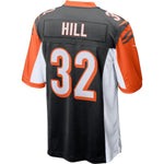 Mens Cincinnati Bengals Jeremy Hill Black Game Jersey