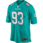 Men's Miami Dolphins Ndamukong Suh Aqua Game Jersey