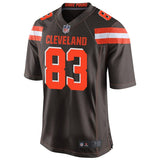 Men's Cleveland Browns Brian Hartline Brown Game Jersey