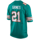 Men's Miami Dolphins Brent Grimes  Aqua Alternate Game Jersey