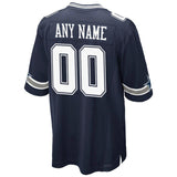 Men's Dallas Cowboys Navy Custom Game Jersey