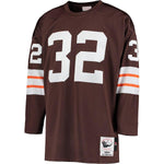 Men's Cleveland Browns Jim Brown Mitchell & Ness Brown 1964 Authentic Throwback Jersey