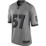 Men's Baltimore Ravens C.J. Mosley Gray Gridiron Gray Limited Jersey