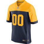 Men's Green Bay Packers Navy Blue Elite Custom Alternate Jersey